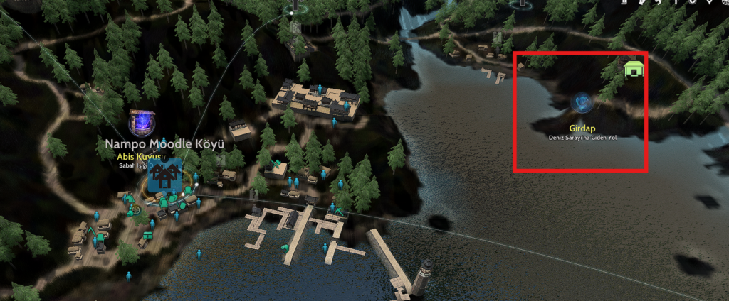 Deniz Sarayı'na giden yol